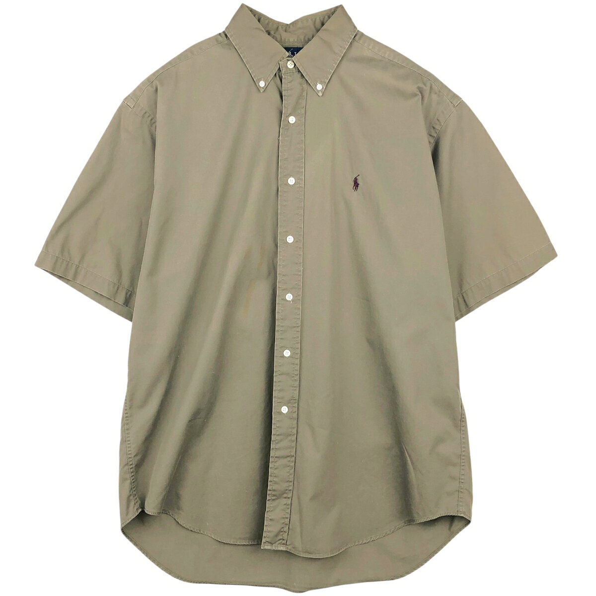 古着 ラルフローレン Ralph Lauren BLAKE 半袖 ボタンダウンシャツ メンズL相当 /eaa641047 【中古】 【260509】