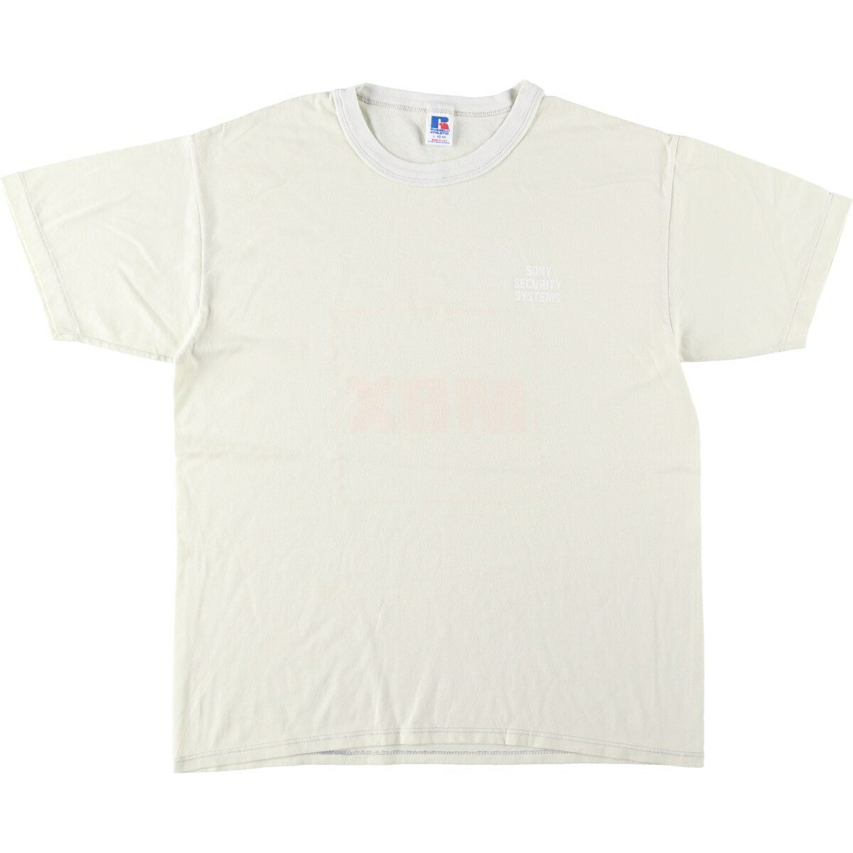 乐天商城 - 古着 90'S ラッセル Russell ATHLETIC SONY SECURITY SYSTEMS アドバタイジングTシャツ USA製 メンズL相当 ヴィンテージ /eaa641324 【中古】 【260510】