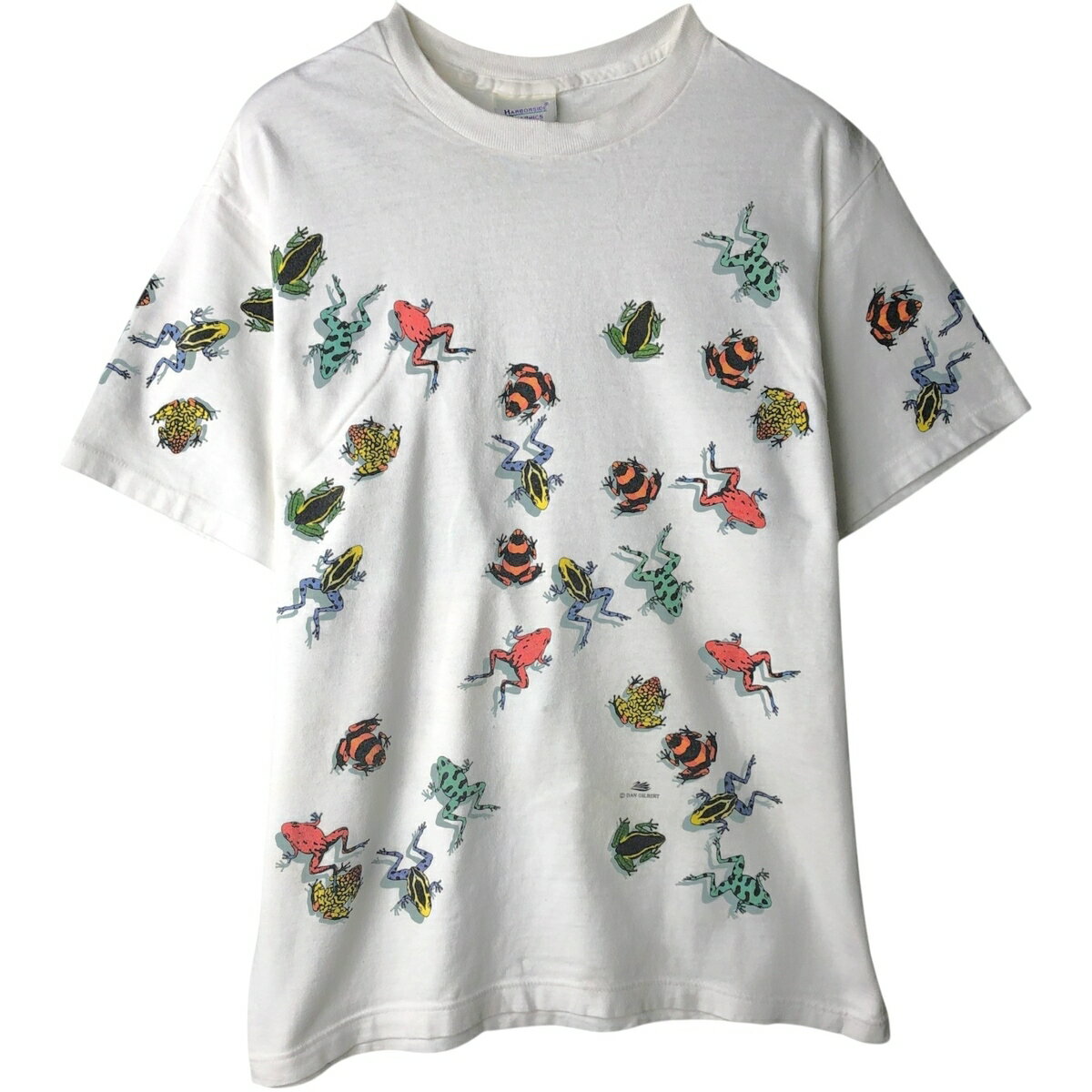 樂天商城 - 古着 90'S Harborside Graphics カエル柄 アニマルTシャツ USA製 メンズM相当 ヴィンテージ /eaa641725 【中古】 【260510】