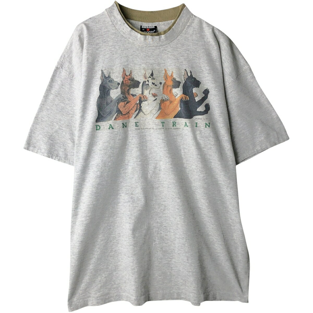 Rakuten - 古着 90'S SIGNAL SPORTS 犬柄 アニマルTシャツ USA製 メンズXL相当 ヴィンテージ /eaa641733 【中古】 【260510】
