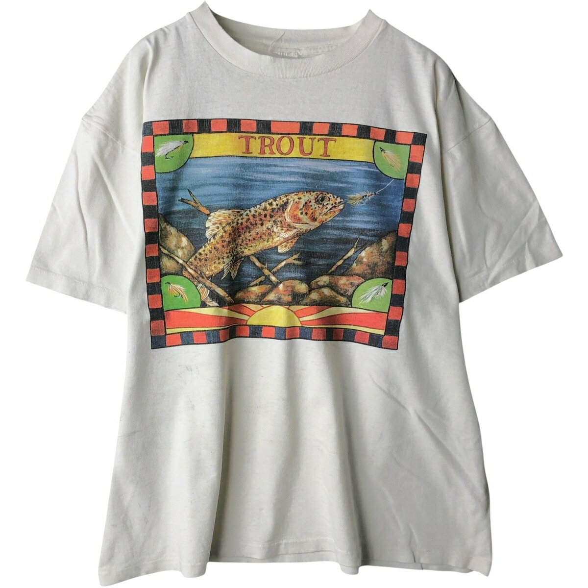 Rakuten - 古着 90'S 魚柄 アニマルTシャツ メンズXL相当 ヴィンテージ /eaa641744 【中古】 【260510】