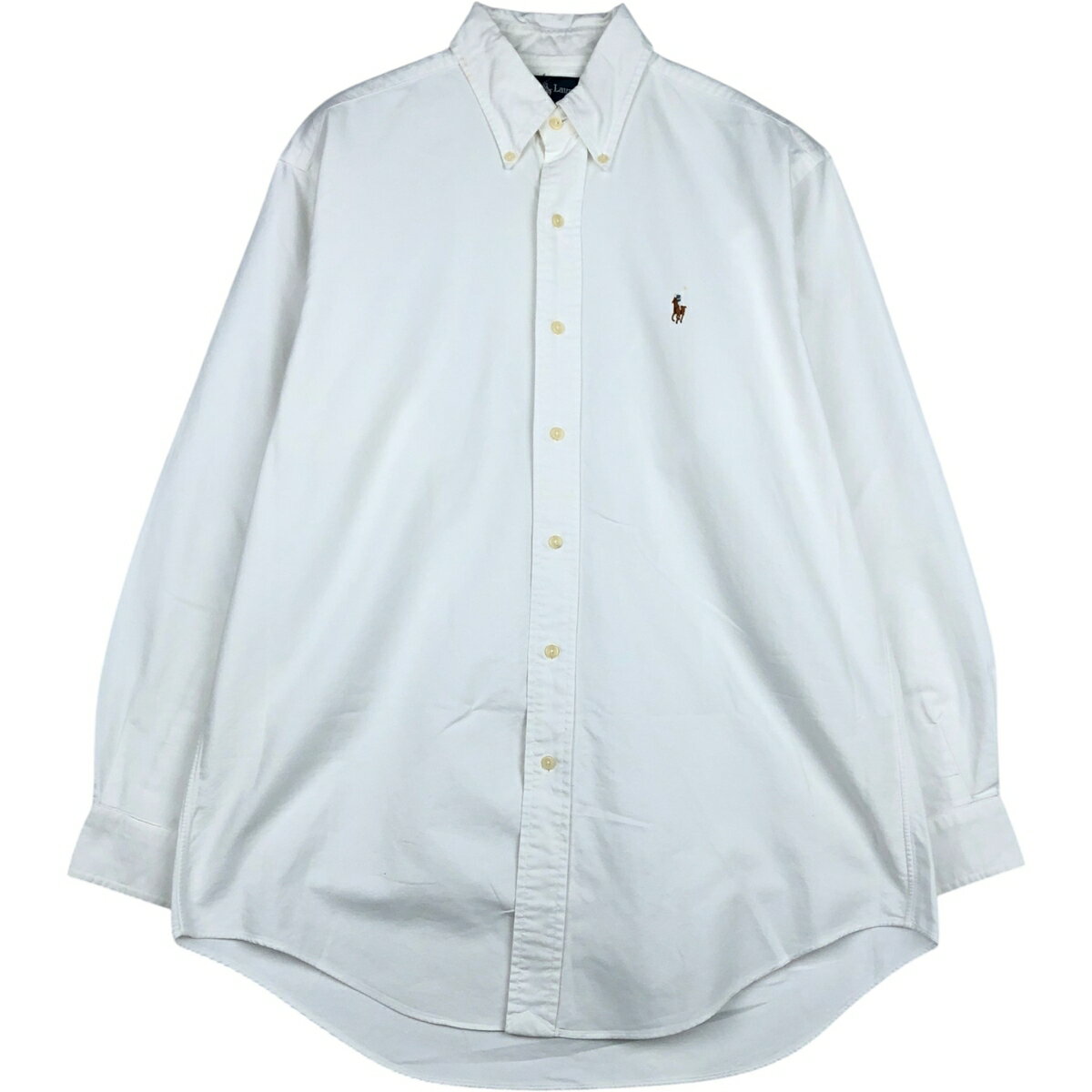 古着 ラルフローレン Ralph Lauren YARMOUTH 長袖 ボタンダウンシャツ メンズM相当 /eaa641782  