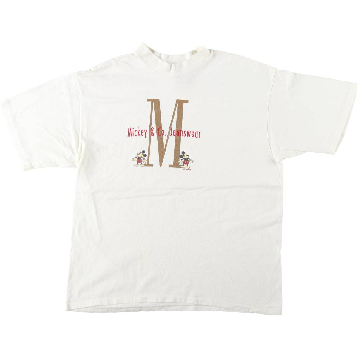 Rakuten - 古着 ~90'S Mickey & Co. MICKEY MOUSE ミッキーマウス キャラクタープリントTシャツ USA製 メンズXL相当 ヴィンテージ /eaa641835 【中古】 【260517】
