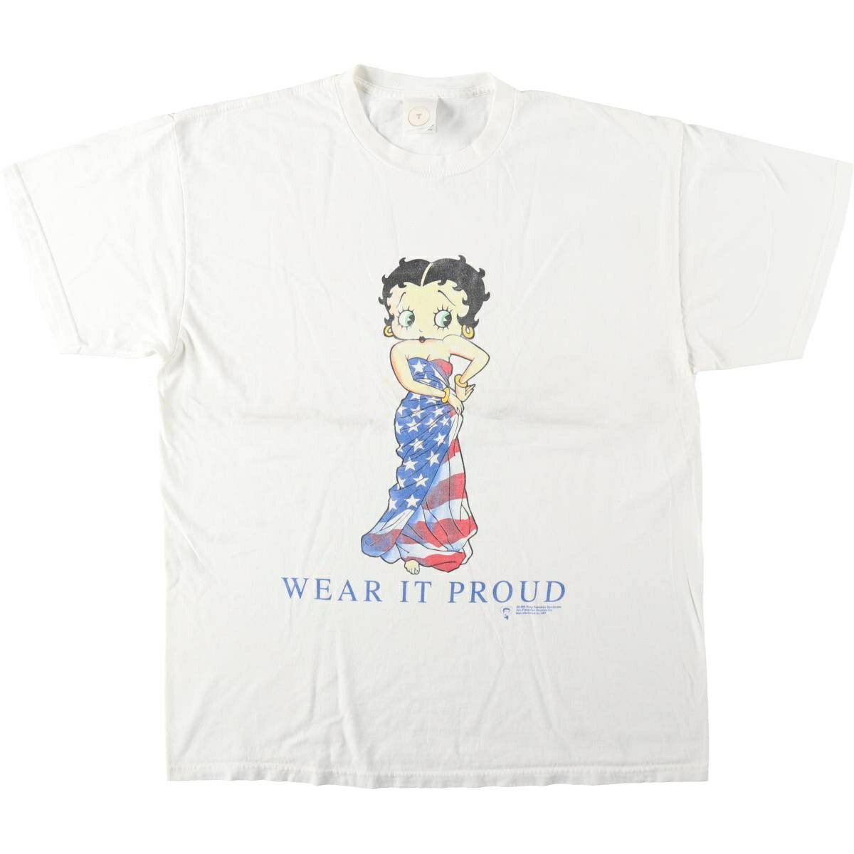 Rakuten - 古着 90'S デルタ DELTA BETTY BOOP ベティブープ キャラクタープリントTシャツ メンズXL相当 ヴィンテージ /eaa641879 【中古】 【260511】 ホワイト系 春夏秋