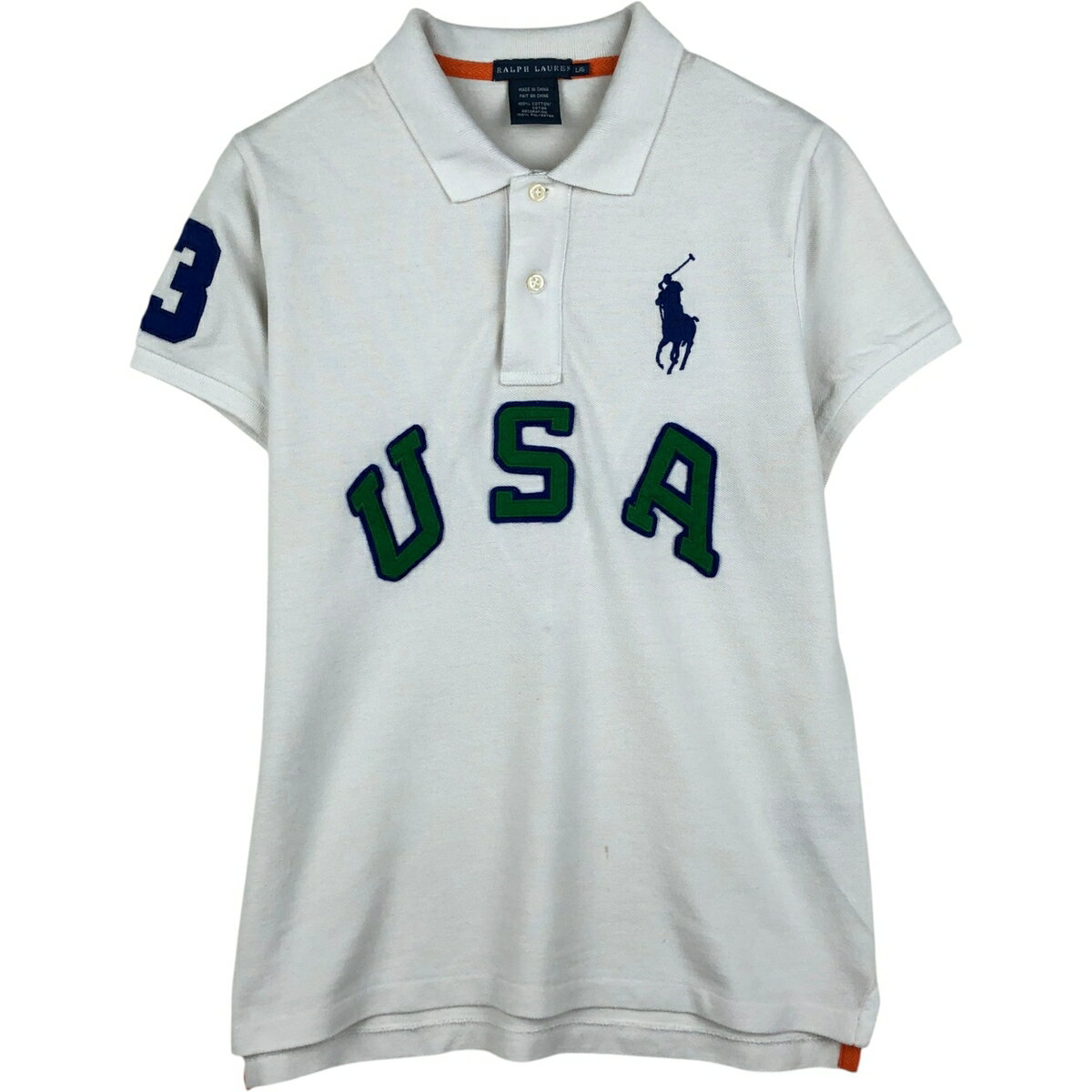古着 ラルフローレン Ralph Lauren ビックポニー 半袖 ポロシャツ レディースL相当 /eaa641989 【中古】 【260515】 【ADEL/アデル】