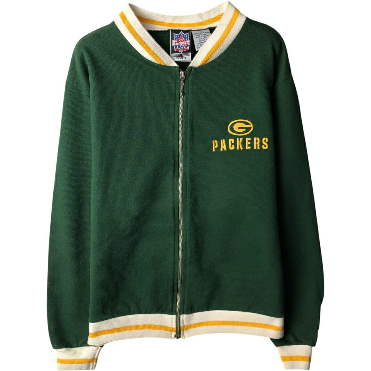 樂天商城 - 古着 MORETZ GAME DAY NFL GREEN BAY PACKERS グリーンベイパッカーズ フルジップスウェットシャツ トレーナー レディースS相当 /eaa641992 【中古】 【260518】 【ADEL/アデル】