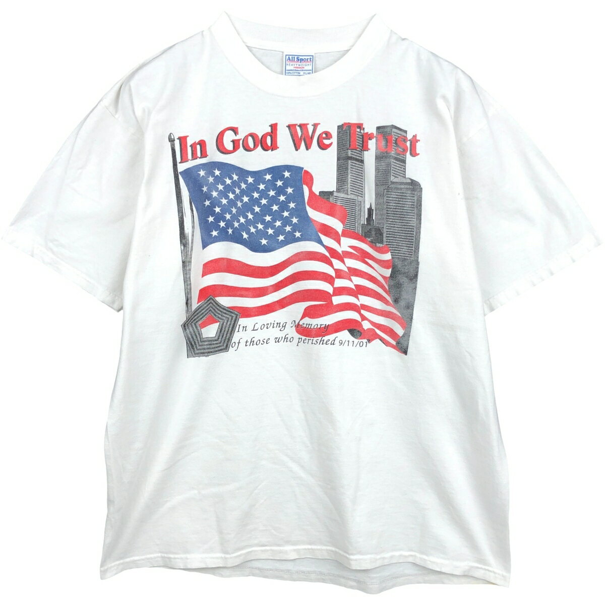 Rakuten - 古着 90'S All Sport 星条旗柄 プリントTシャツ USA製 メンズXL相当 ヴィンテージ /eaa642094 【中古】 【260508】
