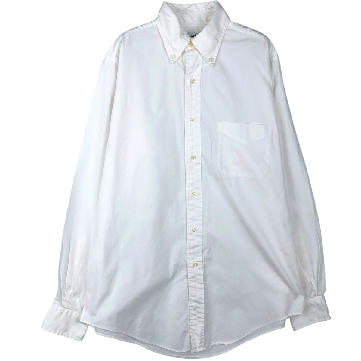 Rakuten - 古着 ブルックスブラザーズ Brooks Brothers 長袖 ボタンダウンシャツ USA製 メンズM相当 /eaa642847 【中古】 【260516】 ホワイト系 春夏秋冬