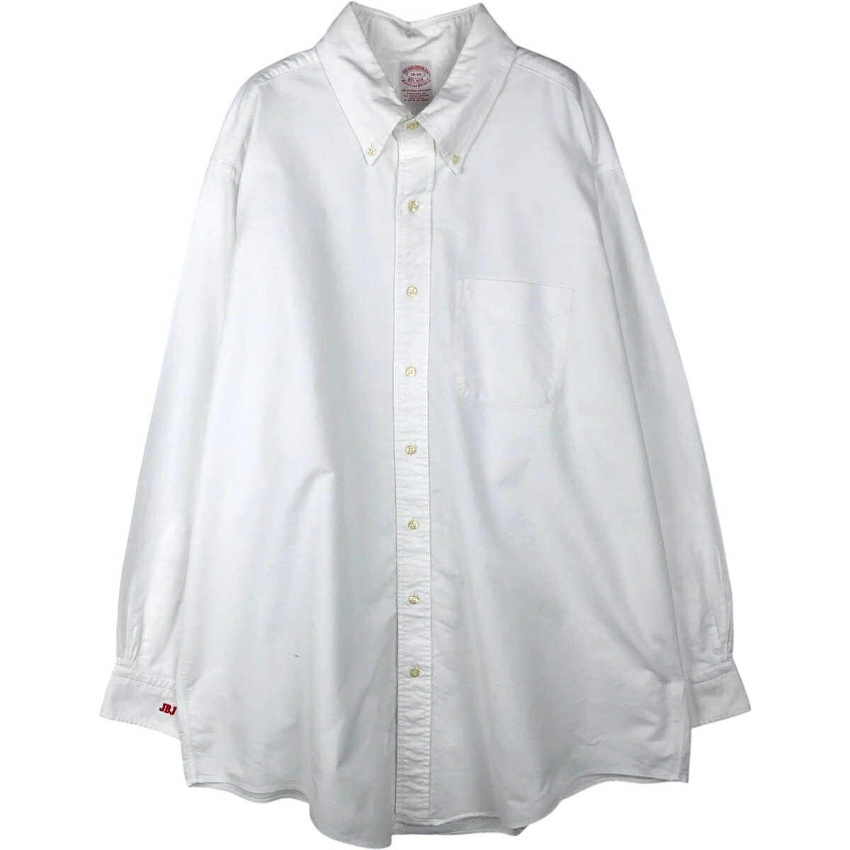 乐天商城 - 古着 ブルックスブラザーズ Brooks Brothers Est.1818 長袖 ボタンダウンシャツ USA製 メンズXXL相当 /eaa642862 【中古】 【260516】 ホワイト系 春夏秋冬