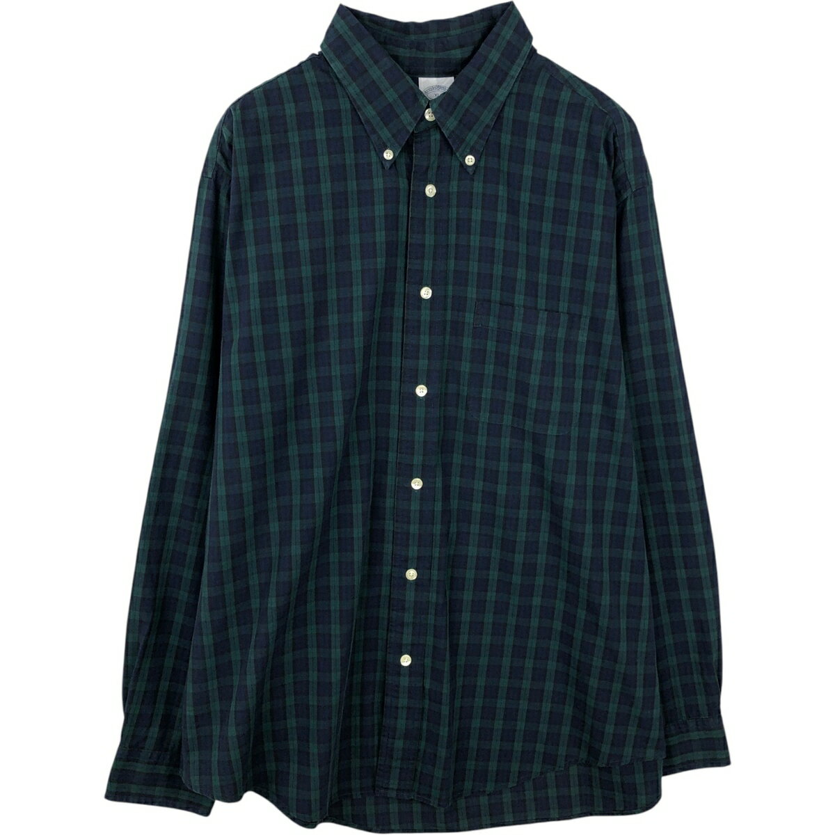 乐天商城 - 古着 ブルックスブラザーズ Brooks Brothers 1818 REGENT 長袖 ボタンダウンチェックシャツ メンズXL相当 /eaa642891 【中古】 【260511】