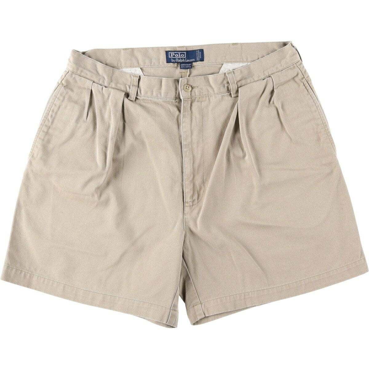 Rakuten - 古着 ラルフローレン Ralph Lauren POLO by Ralph Lauren ANDREW SHORT ツータックチノショーツ ショートパンツ メンズw35相当 /eaa642990 【中古】 【260521】