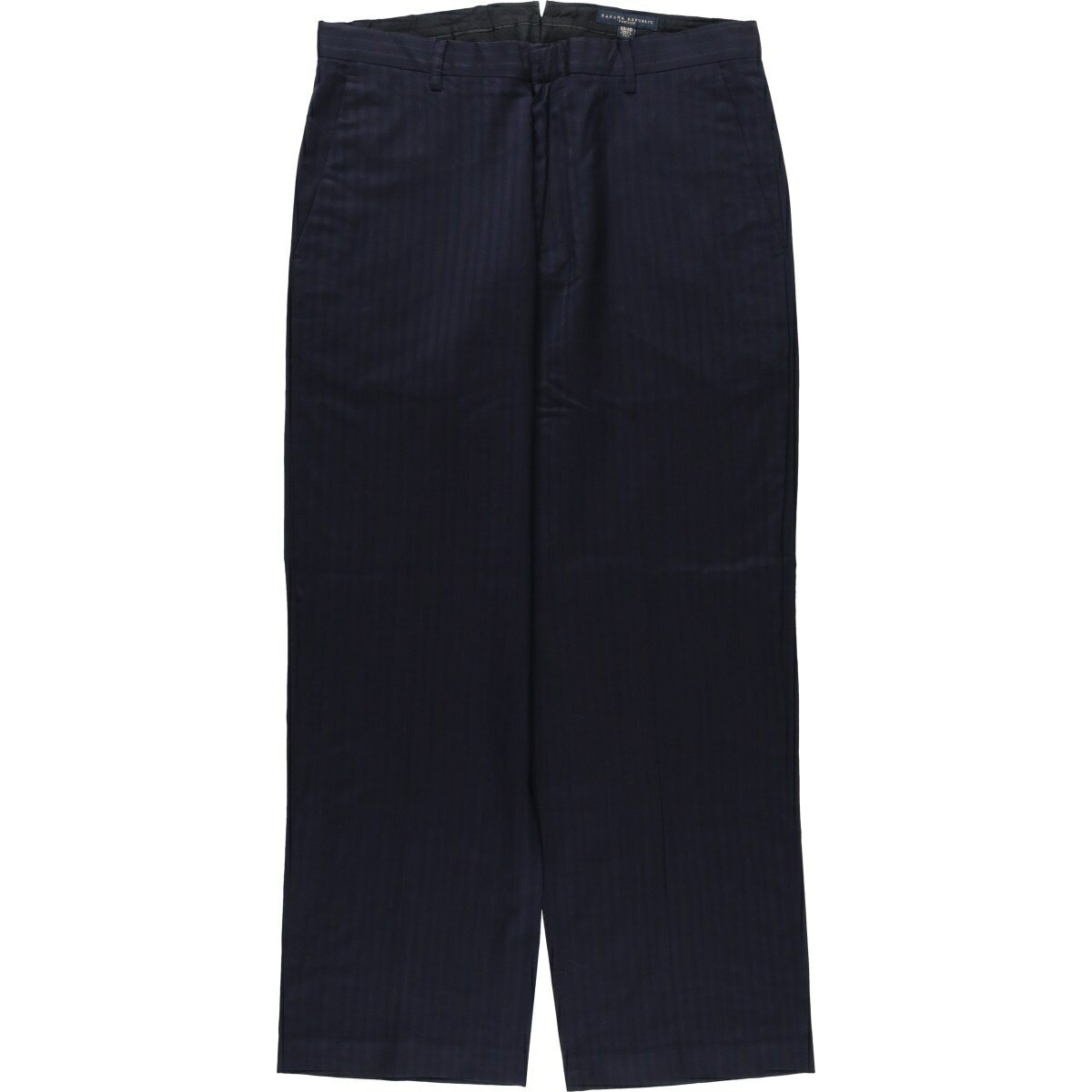 Rakuten - 古着 00'S バナナリパブリック BANANA REPUBLIC ストライプ柄 ウールパンツ スラックス イタリア製 メンズw34相当 /eaa643174 【中古】 【260601】 ネイビー系 春夏秋冬