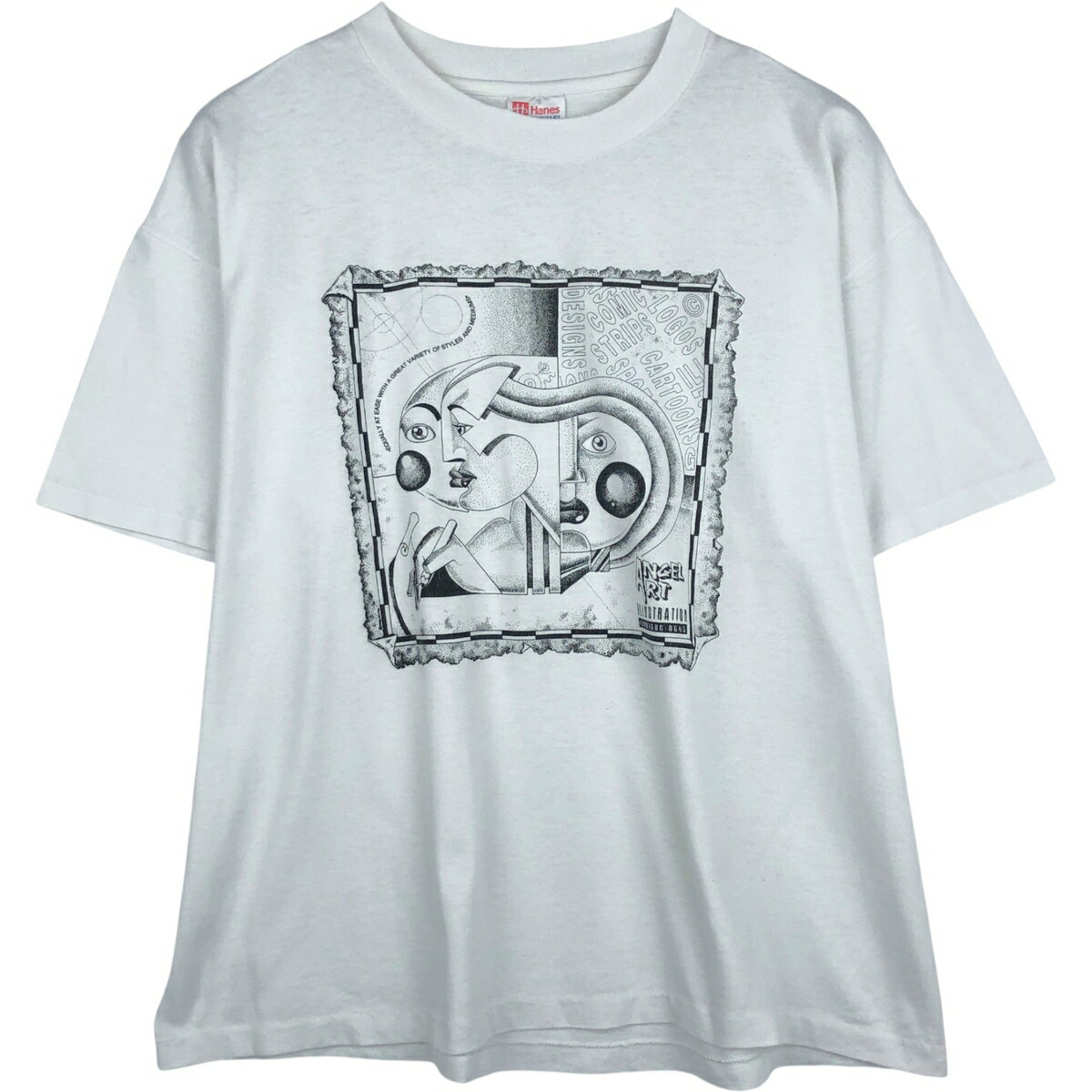 樂天商城 - 古着 90'S ヘインズ Hanes HEAVYWEIGHT 50/50 アートTシャツ USA製 メンズXL相当 ヴィンテージ /eaa643211 【中古】 【260509】