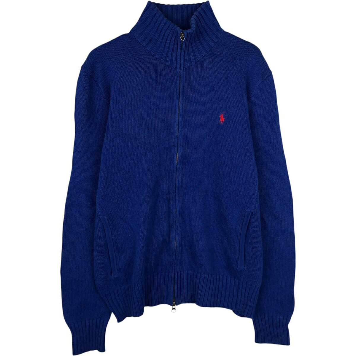 古着 ラルフローレン Ralph Lauren POLO by Ralph Lauren コットンニットフルジップセーター メンズS相当 /eaa643245 【中古】 【260515】