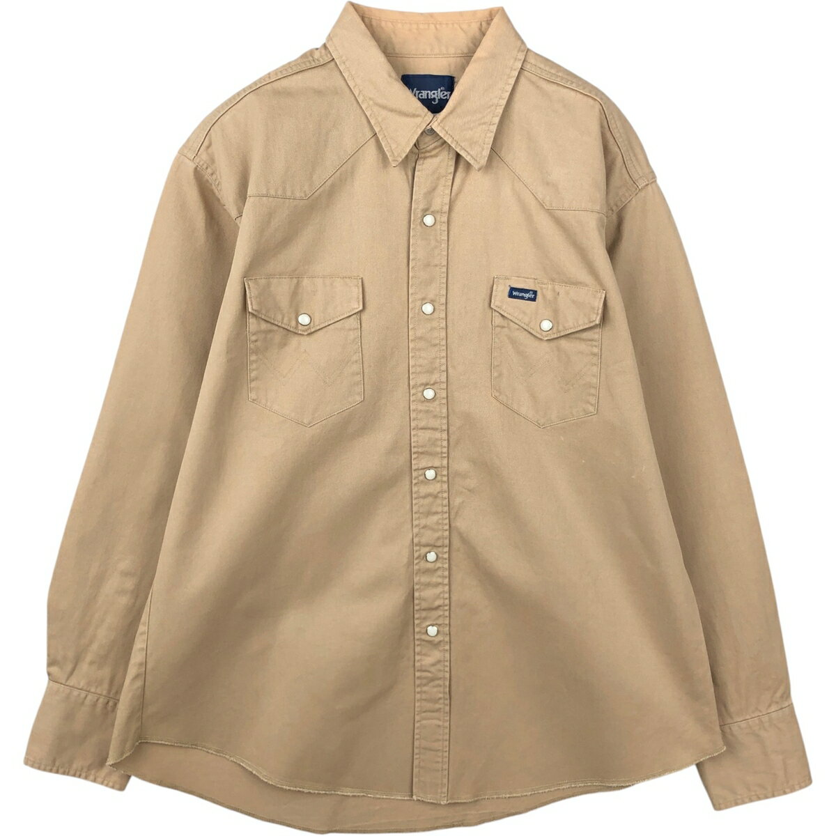 樂天商城 - 古着 ラングラー Wrangler 長袖 ウエスタンシャツ メンズXL相当 /eaa643291 【中古】 【260511】