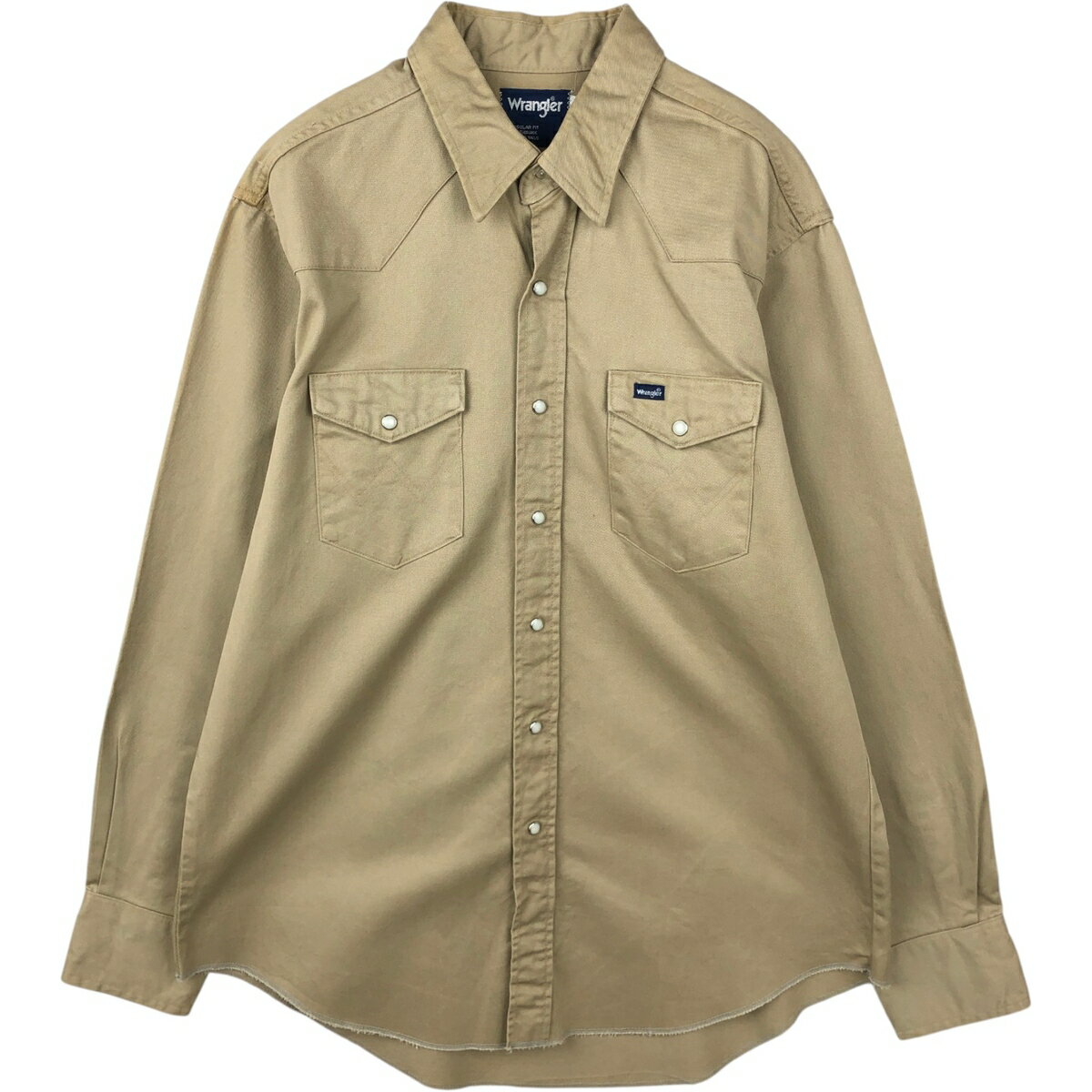 樂天商城 - 古着 ラングラー Wrangler 長袖 ウエスタンシャツ USA製 メンズXL相当 /eaa643294 【中古】 【260511】