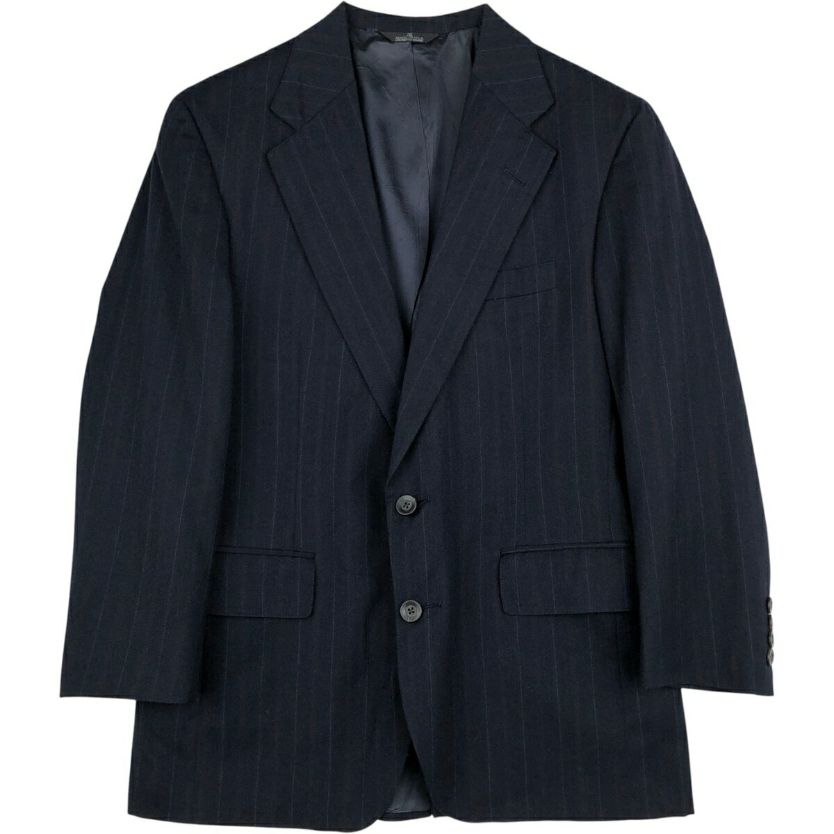 樂天商城 - 古着 ラルフローレン Ralph Lauren CHAPS チャップス ストライプ柄 ウールテーラードジャケット USA製 メンズM相当 /eaa643397 【中古】 【260516】