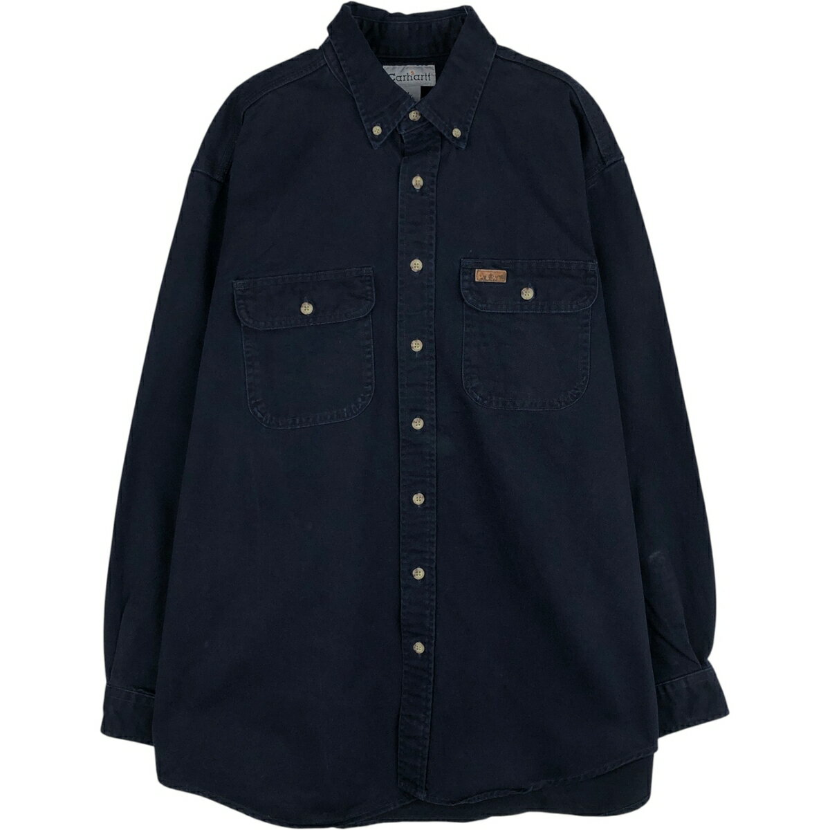 樂天商城 - 古着 カーハート Carhartt 長袖 ボタンダウン ワークシャツ メンズL相当 /eaa643493 【中古】 【260517】