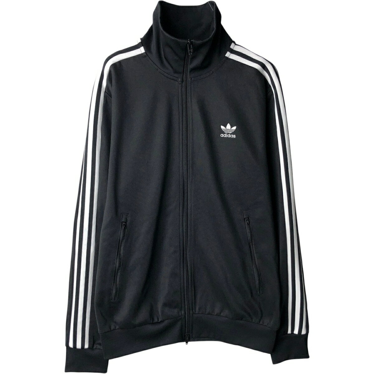 adidas originals トラックジャケット 3本ライン XL相当 アディダス adidas トラックジャケット ジャージ 上 XXL 3L 緑 3本線 3