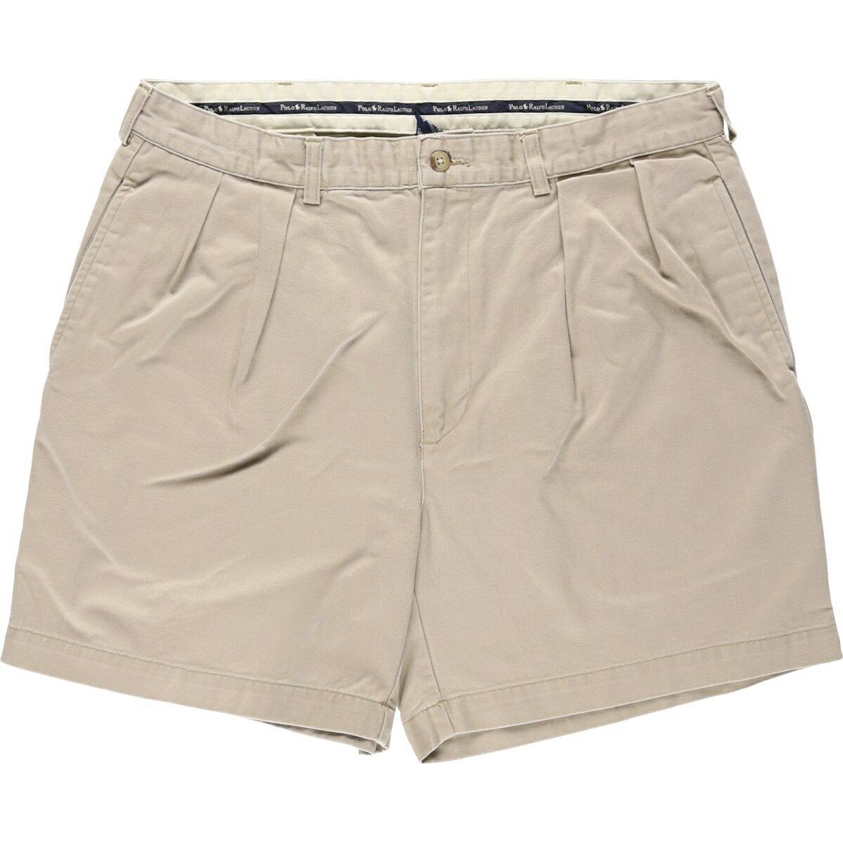 Rakuten - 古着 ラルフローレン Ralph Lauren Polo Ralph Lauren ツータック チノショーツ ショートパンツ メンズw35相当 /eaa643734 【中古】 【260529】 ベージュ系 春夏秋