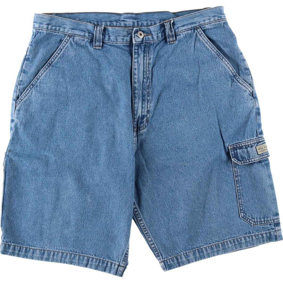 Rakuten - 古着 ラングラー Wrangler デニムカーゴショーツ ハーフパンツ メンズw36相当 /eaa643772 【中古】 【260516】 ブルー系 春夏秋