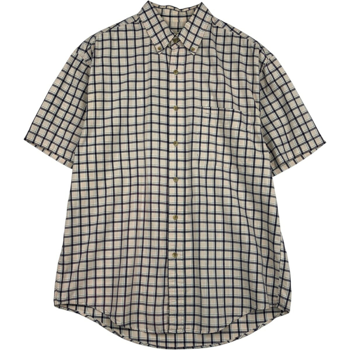 Rakuten - 古着 90~00'S エディーバウアー Eddie Bauer 半袖 ボタンダウン チェックシャツ メンズM相当 /eaa643809 【中古】 【260523】