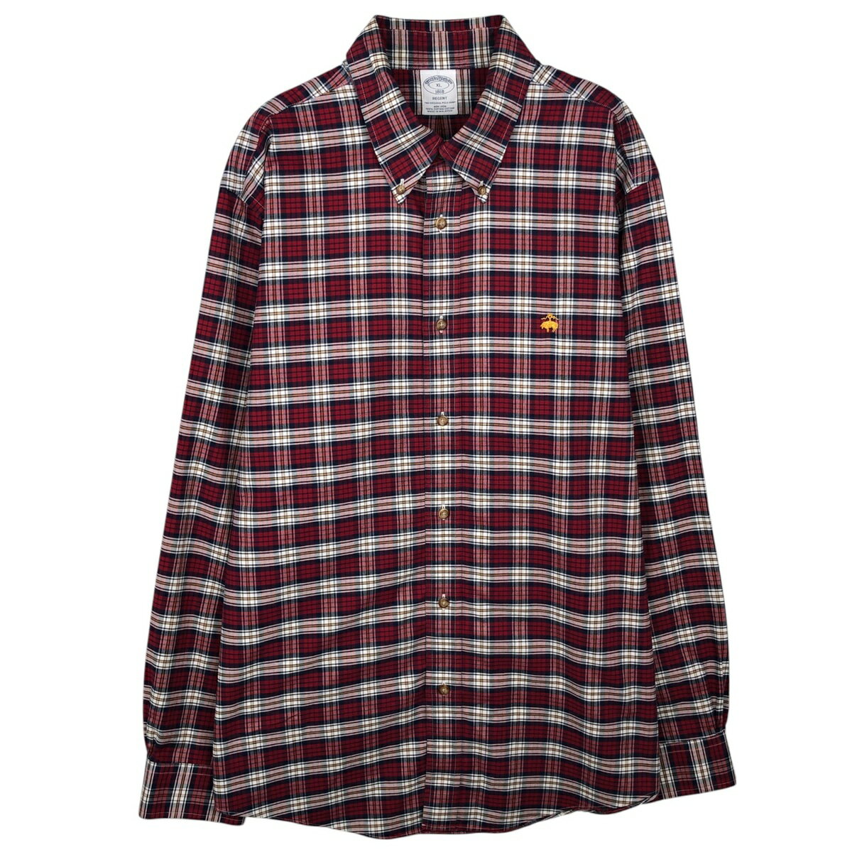 古着 ブルックスブラザーズ Brooks Brothers 1818 長袖 ボタンダウンチェックシャツ メンズXL相当 /eaa643885 【中古】 【260511】