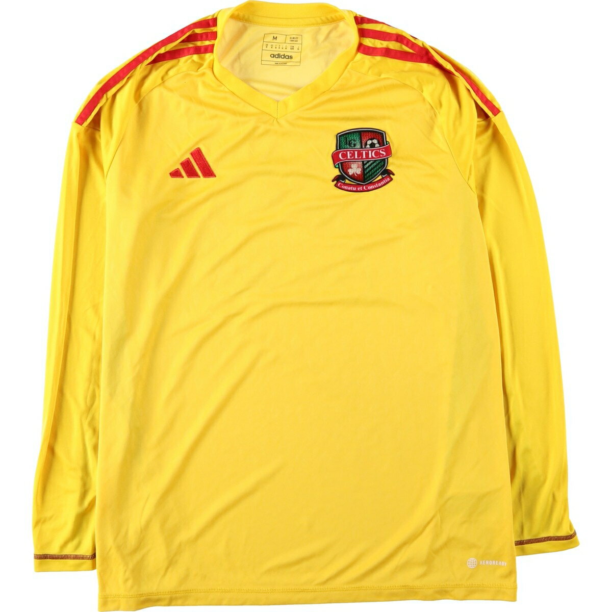 Rakuten - 古着 アディダス adidas AEROREADY 長袖 Vネック サッカーユニフォーム ゲームシャツ メンズM相当 /eaa643991 【中古】 【260523】 【DL2606】