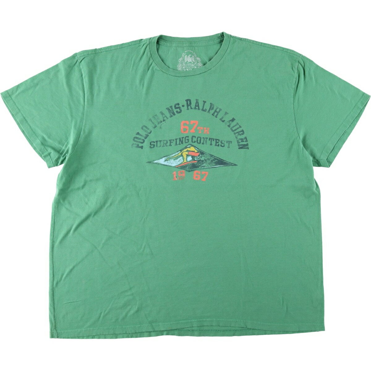 樂天商城 - 古着 00'S ラルフローレン Ralph Lauren POLO JEANS COMPANY 半袖 プリントTシャツ メンズXL相当 /eaa644079 【中古】 【260513】