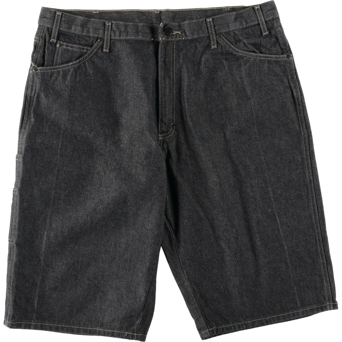 古着 ビッグサイズ ディッキーズ Dickies ブラックデニムショーツ ハーフパンツ メンズw41相当 /eaa644173 【中古】 【260522】 ブラック系 春夏秋