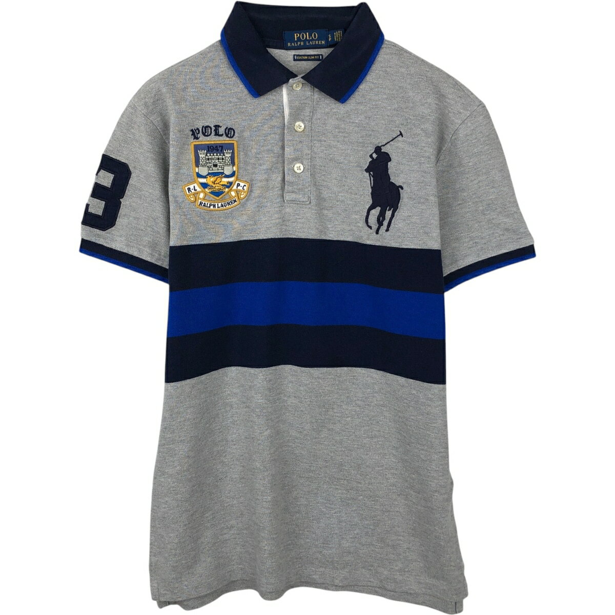 古着 ラルフローレン Ralph Lauren POLO RALPH LAUREN CUSTOM SLIM FIT ビッグポニー 半袖 ポロシャツ メンズS相当 /eaa644232 【中古】 【260512】