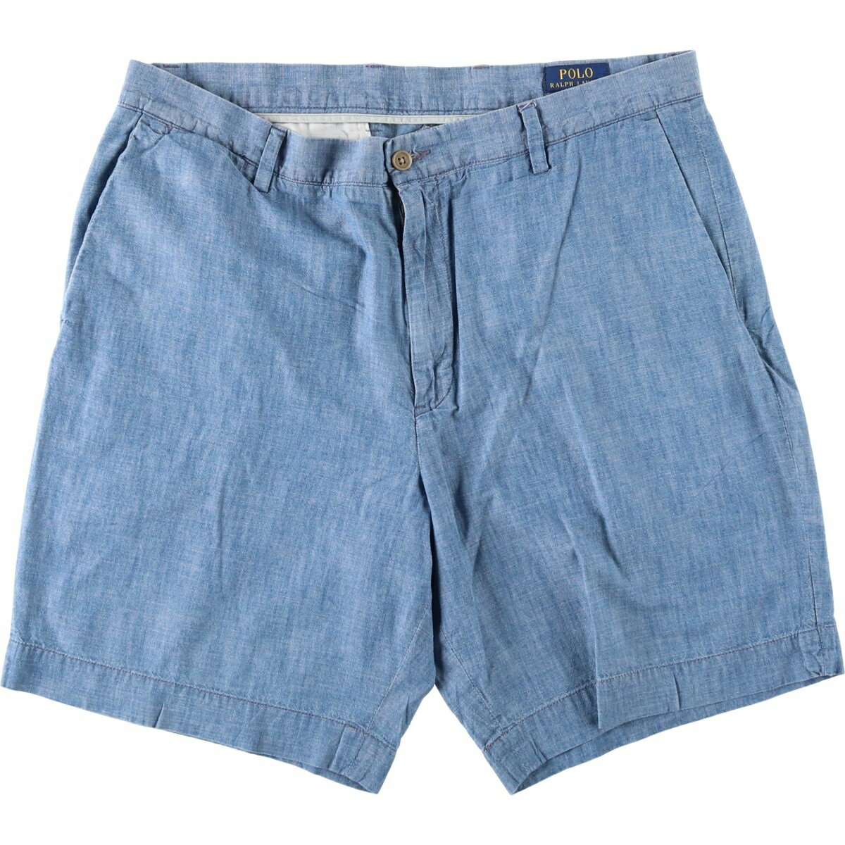 Rakuten - 古着 ラルフローレン Ralph Lauren POLO RALPH LAUREN シャンブレー コットンショーツ ショートパンツ メンズw37相当 /eaa644418 【中古】 【260525】