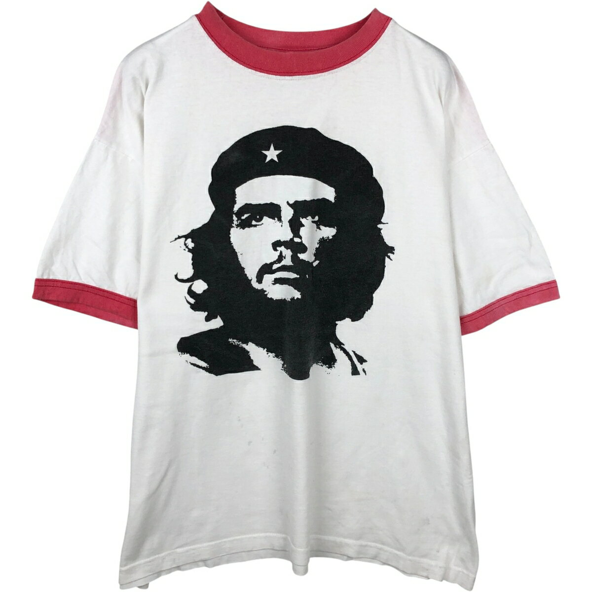 古着 e-MEN'S CLUB チェゲバラ リンガーTシャツ メンズXL相当 /eaa644439 【中古】 【260512】