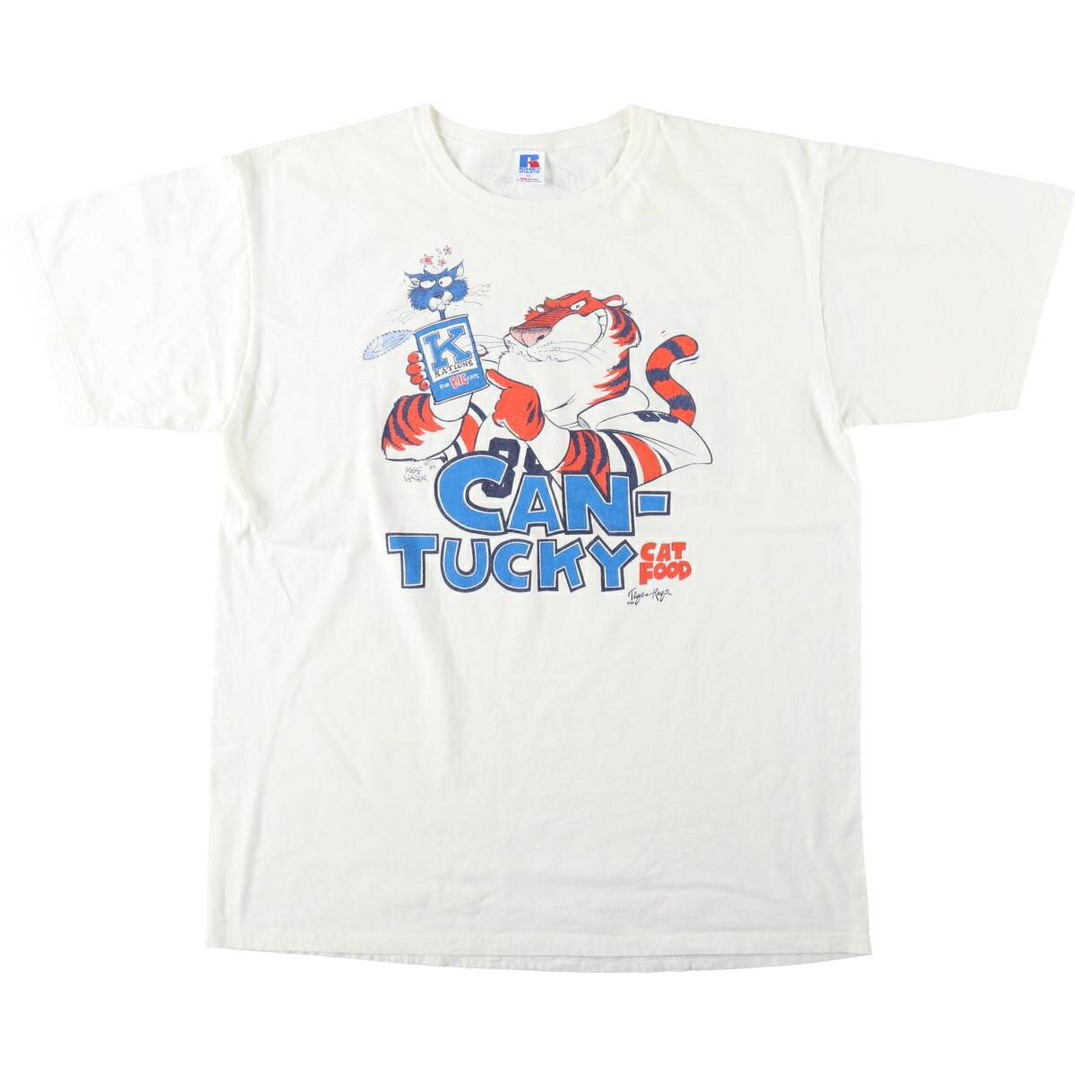 Rakuten - 古着 90'S ラッセル Russell カレッジTシャツ USA製 メンズXL相当 ヴィンテージ /eaa644459 【中古】 【260512】