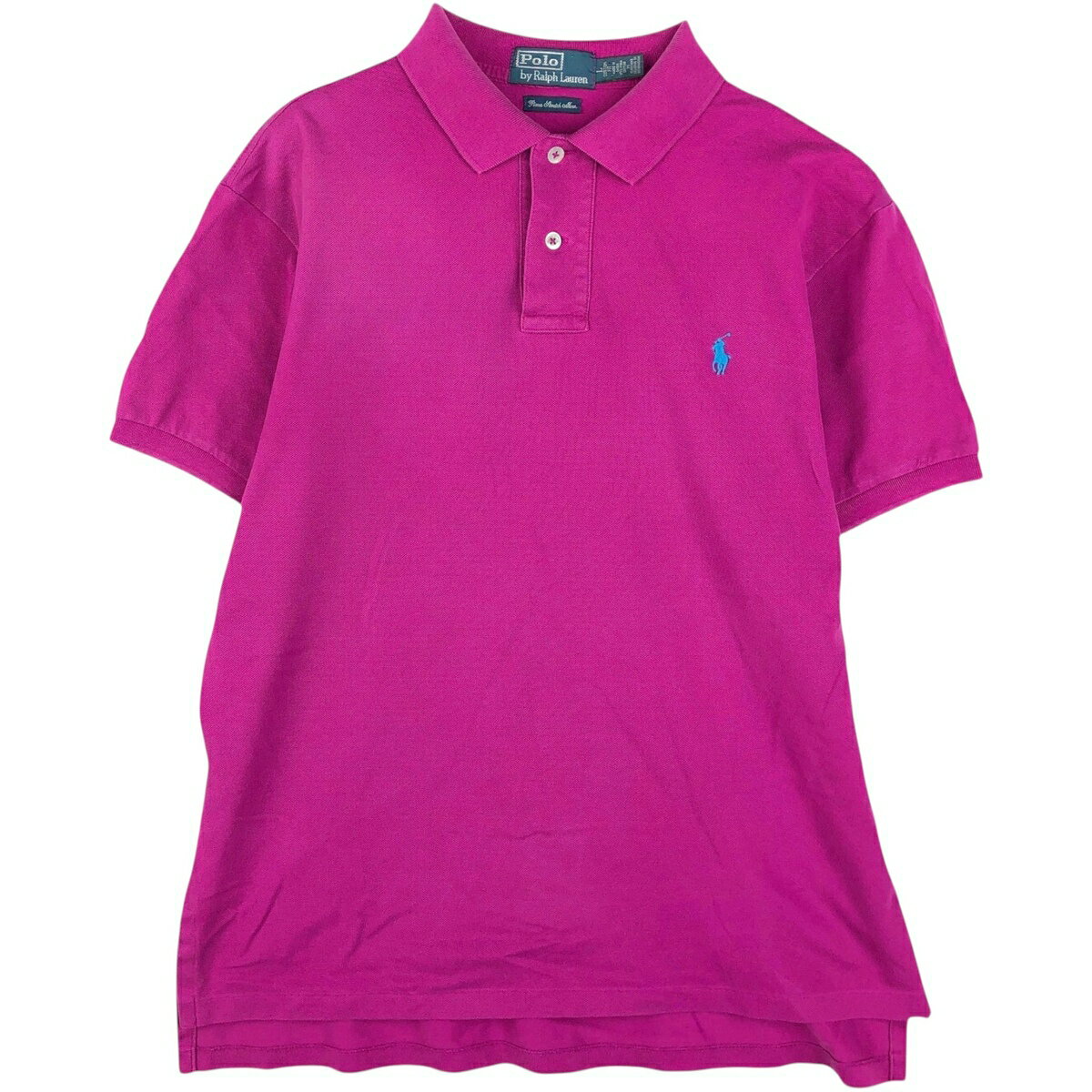 乐天商城 - 古着 ラルフローレン Ralph Lauren POLO by Ralph Lauren Pima Stretch Mesh CUSTOM FIT 半袖 ポロシャツ メンズL相当 /eaa644677 【中古】 【260521】