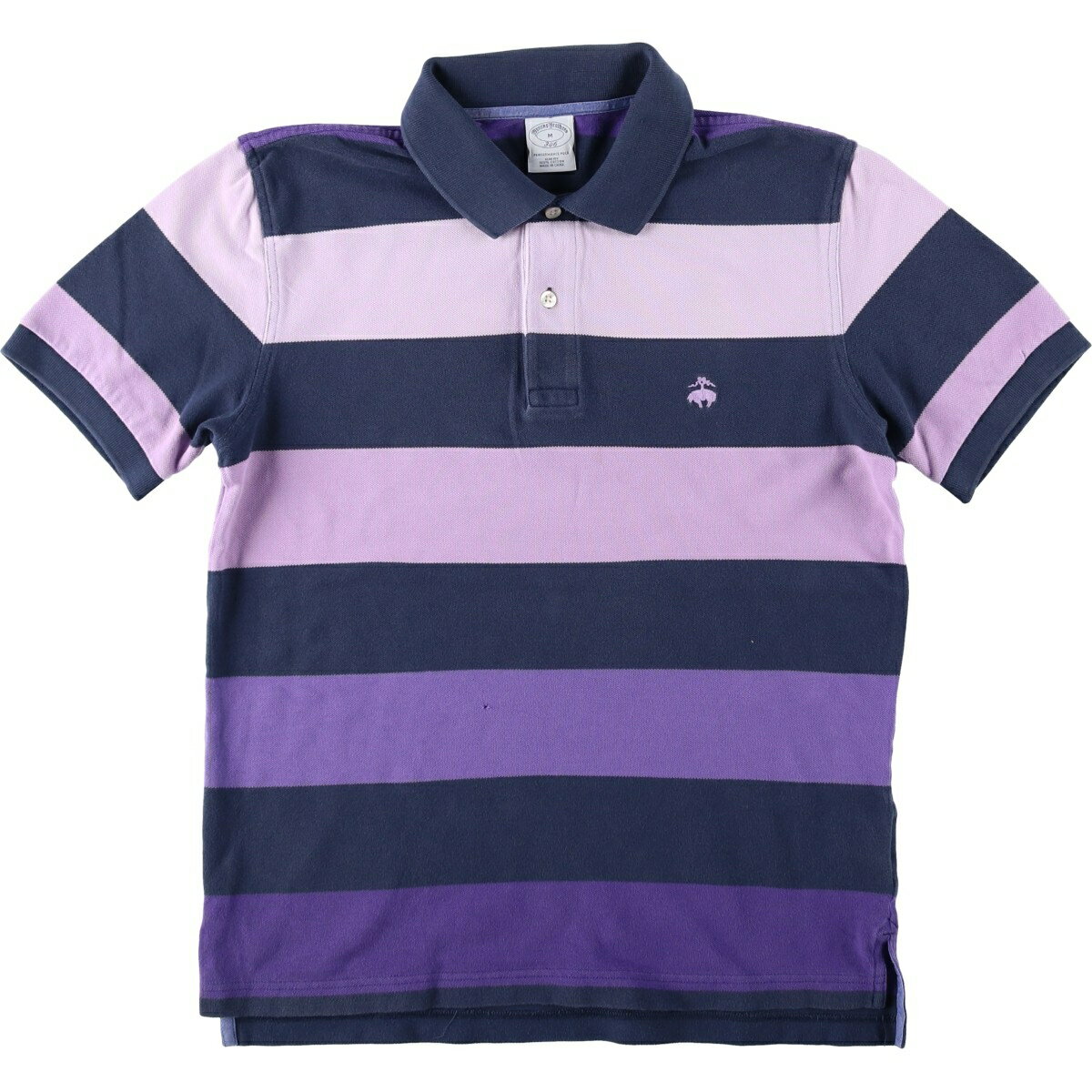 古着 ブルックスブラザーズ Brooks Brothers 346 マルチボーダー 半袖 ボーダー ポロシャツ メンズM相当 /eaa644685 【中古】 【260515】