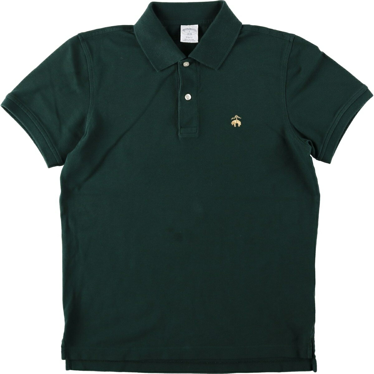 古着 ブルックスブラザーズ Brooks Brothers Est.1818 SLIM FIT 半袖 ポロシャツ メンズS相当 /eaa644686 【中古】 【260515】 ブラック系 春夏秋