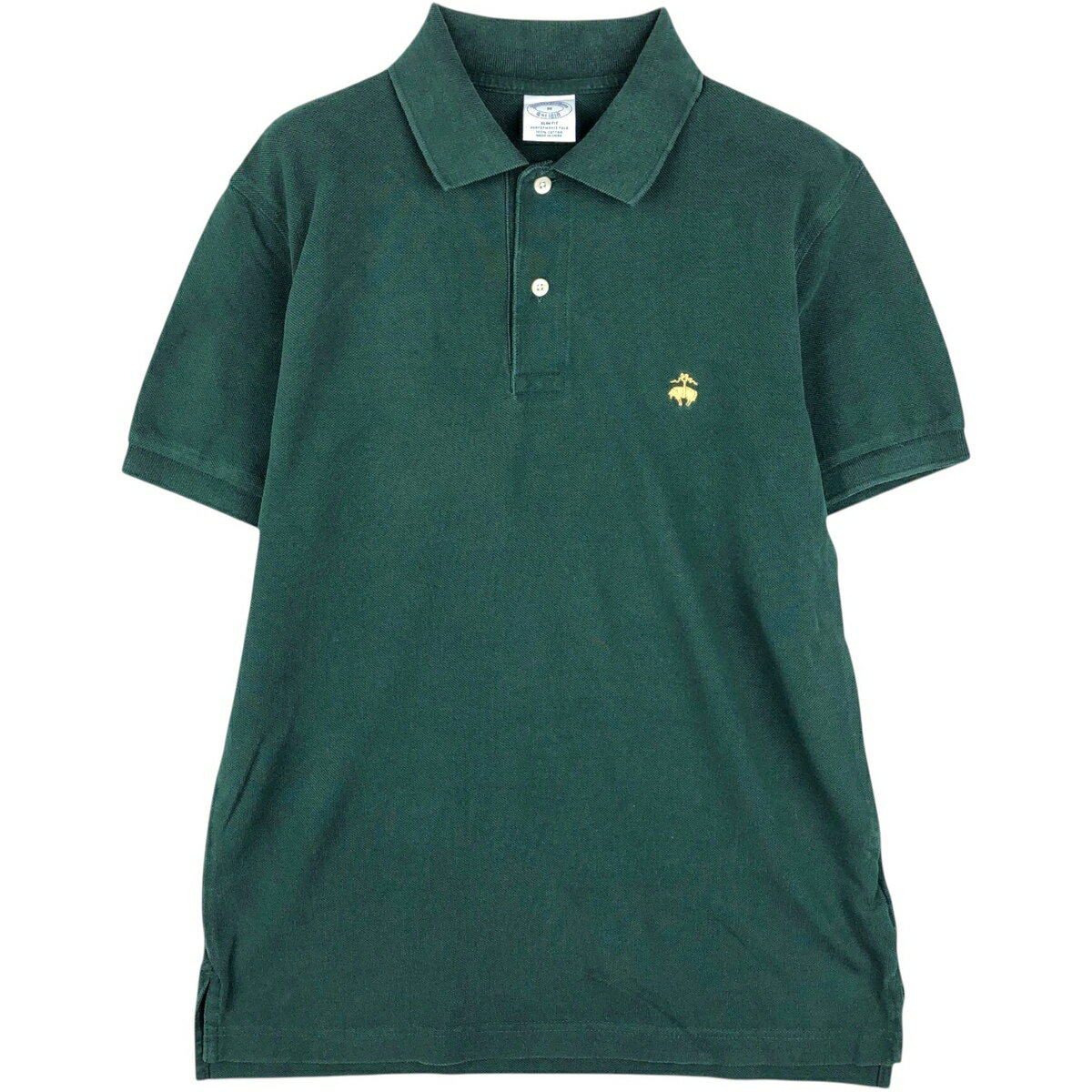 古着 ブルックスブラザーズ Brooks Brothers Est.1818 SLIM FIT 半袖 ポロシャツ メンズM相当 /eaa644734 【中古】 【260521】 グリーン系 春夏秋