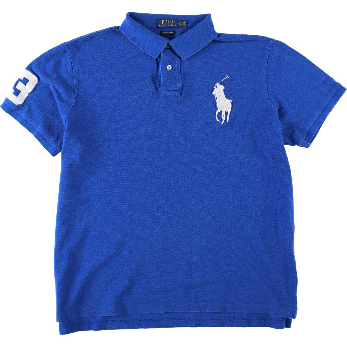古着 ラルフローレン Ralph Lauren POLO RALPH LAUREN CUSTOM SLIM FIT ビッグポニー 半袖 ポロシャツ メンズXL相当 /eaa644778 【中古】 【260517】
