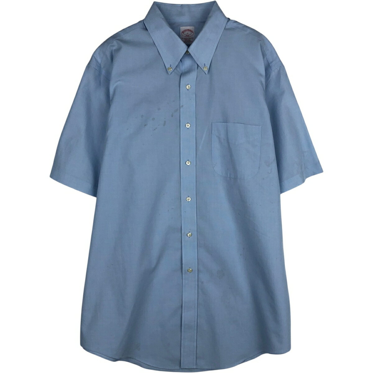 樂天商城 - 古着 ブルックスブラザーズ Brooks Brothers 346 REGULAR FIT 半袖 ボタンダウンシャツ メンズXL相当 /eaa644908 【中古】 【260517】