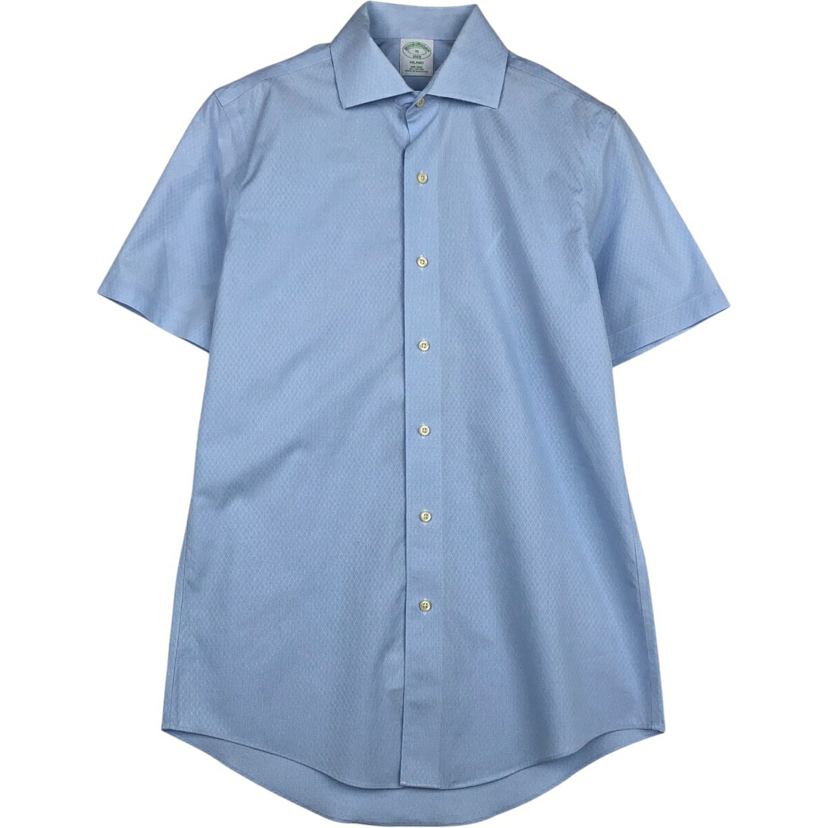 Rakuten - 古着 ブルックスブラザーズ Brooks Brothers 1818 ワイドカラー 半袖 コットン チェックシャツ メンズM相当 /eaa644928 【中古】 【260524】
