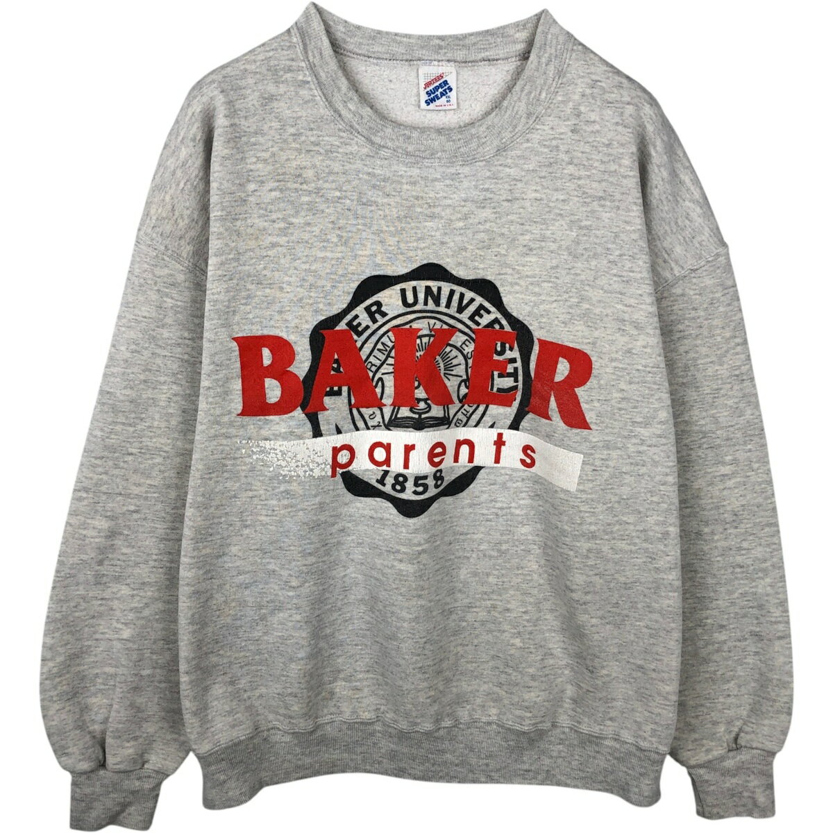 Rakuten - 古着 80~90'S ジャージーズ Jerzees カレッジスウェットシャツ トレーナー USA製 メンズXXL相当 ヴィンテージ /eaa644976 【中古】 【260512】 グレー系 春夏秋冬