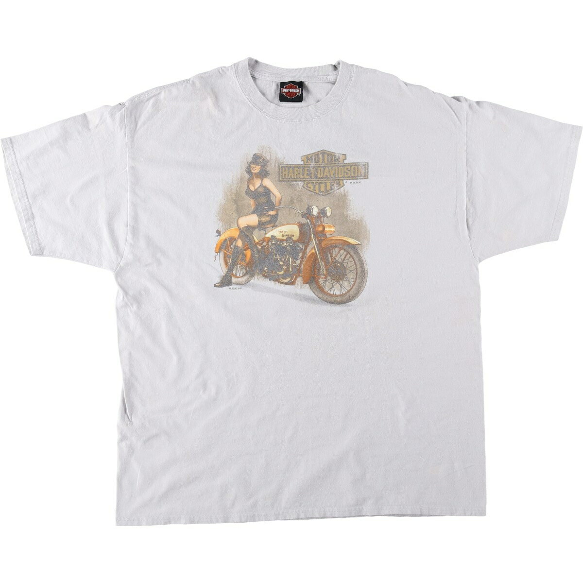 Garments - 古着 ハーレーダビッドソン Harley-Davidson ピンナップガール モーターサイクル バイクTシャツ メンズXL相当 /eaa645108 【中古】 【260516】