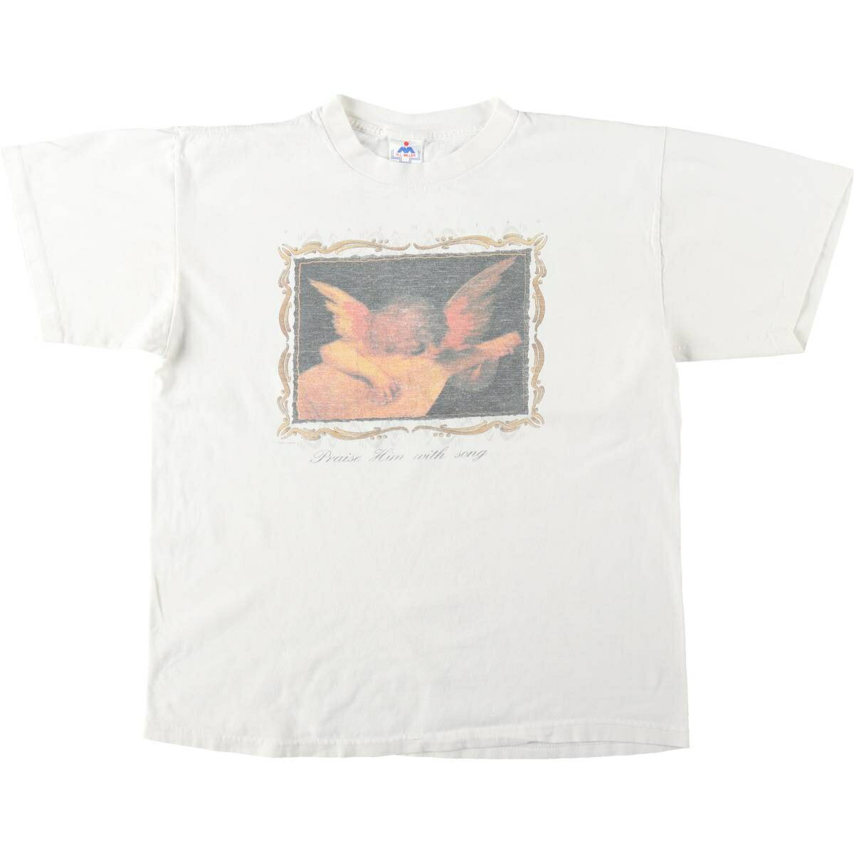古着 90'S H.L.Miller TOTAL TEE リュートを弾く天使 USA製 メンズL相当 クルーネック(丸首) ヴィンテージ /eaa645157 【中古】 【260515】