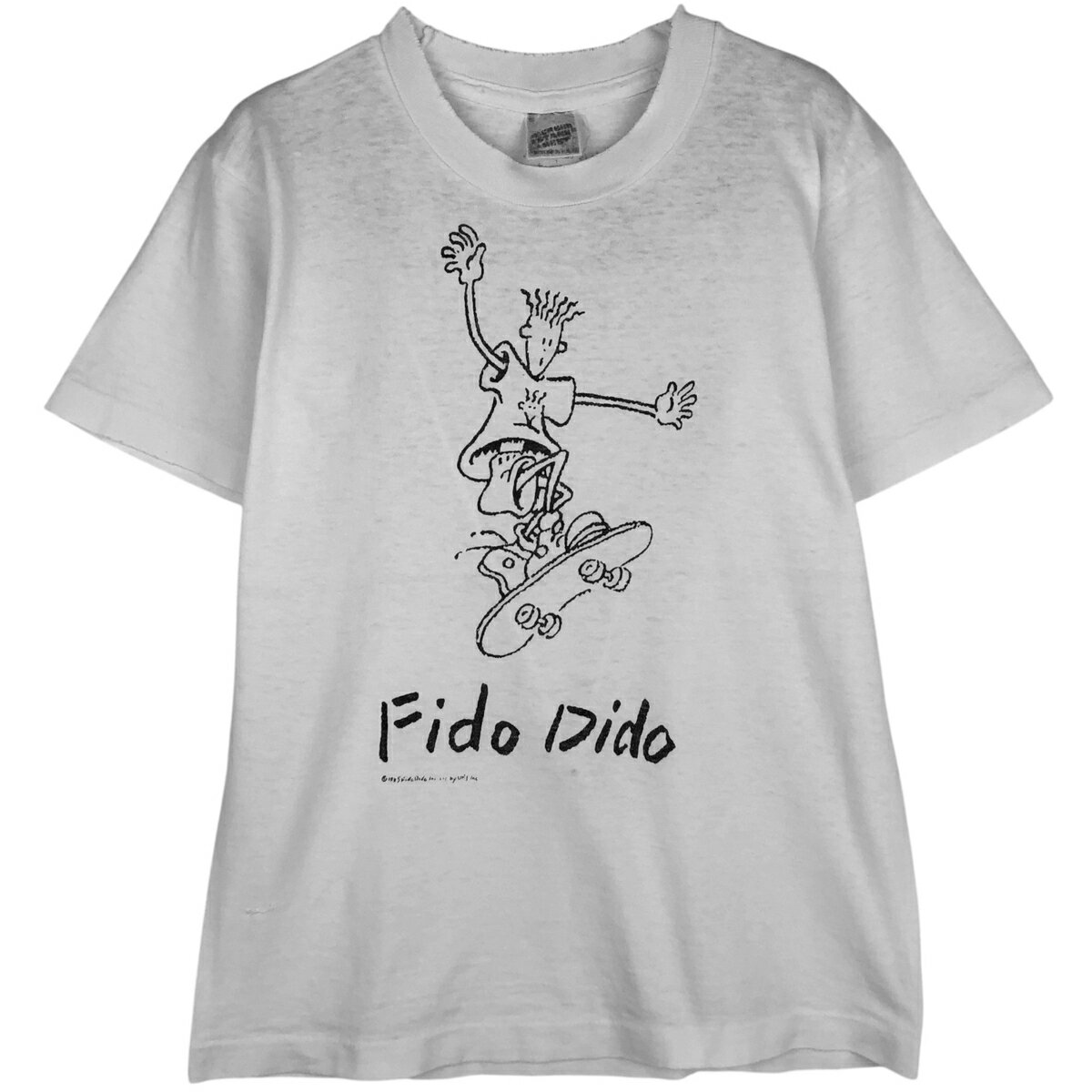 乐天商城 - 古着 80'S FIDO DIDO ファイドダイド プリントTシャツ レディースM相当 ヴィンテージ /eaa645540 【中古】 【260517】 【ADEL/アデル】