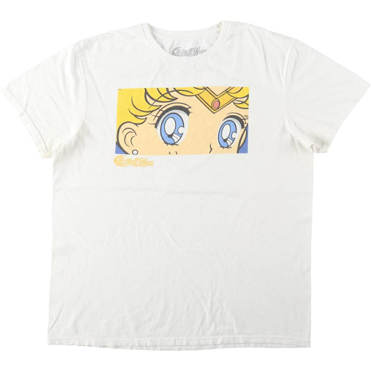 古着 SAILOR MOON セーラームーン 月野うさぎ アニメ キャラクタープリントTシャツ メンズL相当 /eaa645573 【中古】 【260517】