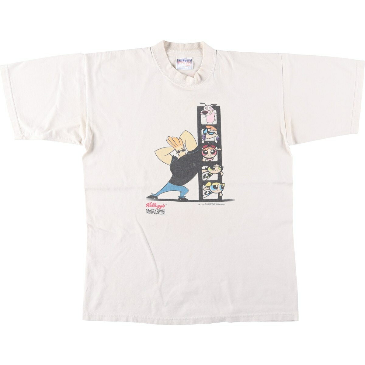 古着 00'S All Sport CARTOON NETWORK カートゥーンネットワーク Kellogg's ケロッグ キャラクタープリントTシャツ メンズM相当 /eaa645580  