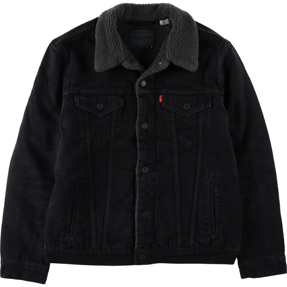 楽天市場】levi's ボア ブラックの通販