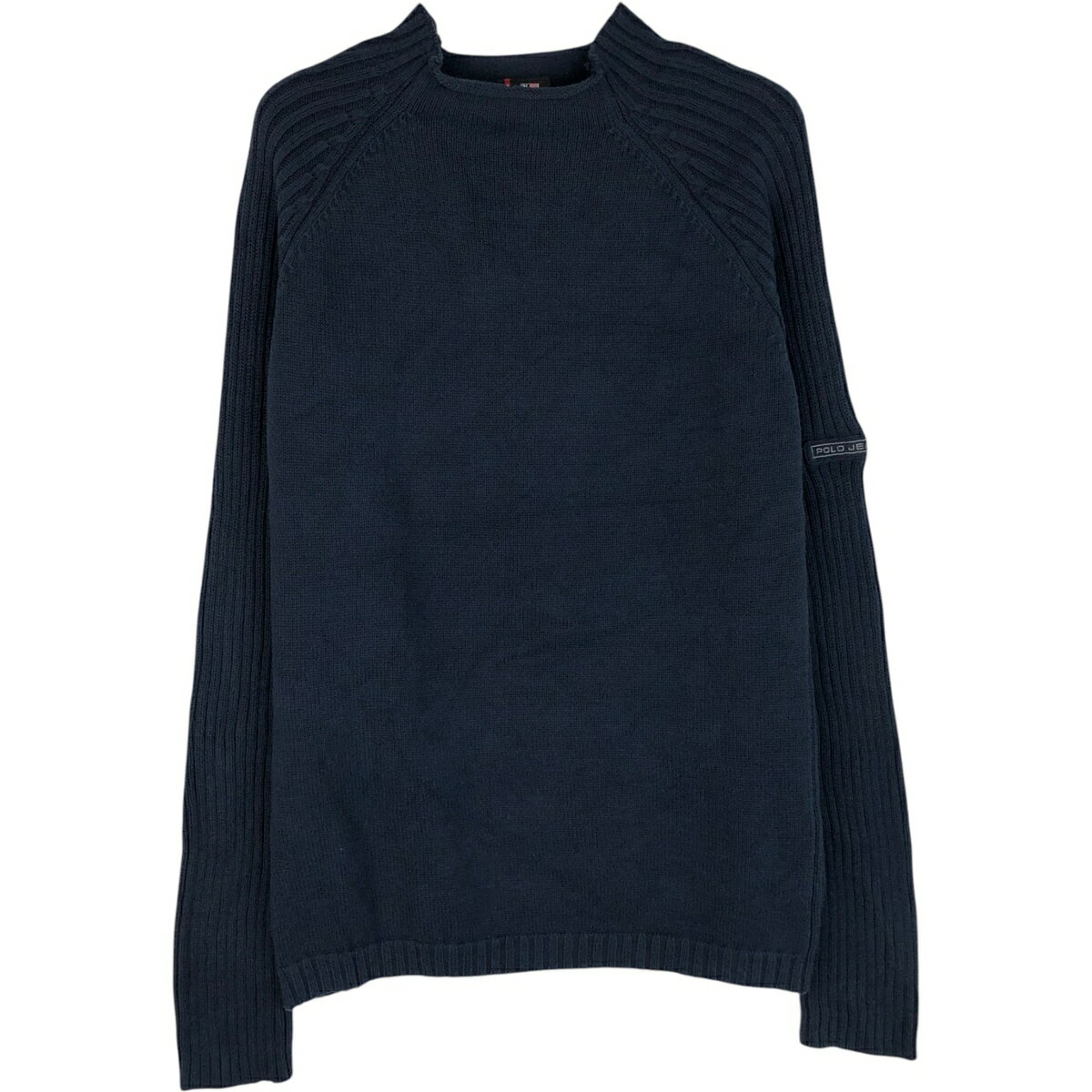 Rakuten - 古着 90~00'S ラルフローレン Ralph Lauren POLO JEANS COMPANY ロールネック リブ編み コットンニットセーター メンズM相当 /eaa645928 【中古】 【260520】 【GR-NV】