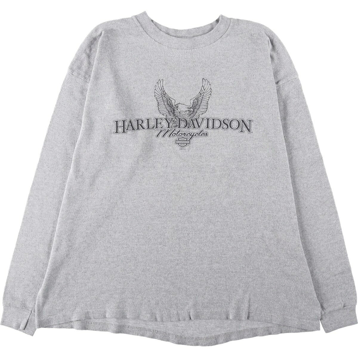 樂天商城 - 古着 ビッグサイズ 00'S ハーレーダビッドソン Harley-Davidson 鷲柄 イーグル柄 トライバル モーターサイクル サーマルロングTシャツ USA製 メンズXXXL相当 /eaa645984 【中古】 【260517】